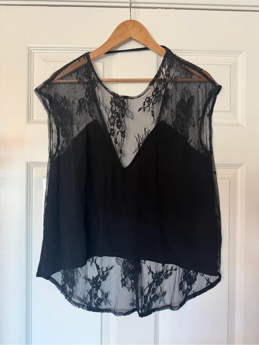 LOVERS + FRIENDS Lace Sheer Back Camisole Top